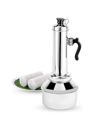 Royalford Stainless Steel Puttu Maker with Pot and Handle, Multi-Colour, RF9708