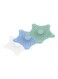 3-Piece Star Silicone Sink Strainer Blue/Green/White