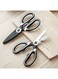 Yon 2-Piece Stainless Steel Kitchen Shears - Sharp, Heavy Duty, All-Purpose Scissors (Black/White)