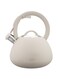 Cuisine Art JURA Stainless Steel Whistling Tea Kettle 3.0L, Beige, 201 Stainless Steel, Nylon Handle, Soft Touch Coating, Fast Boiling, 18/0 Single Bottom, Suitable for use on all stove tops