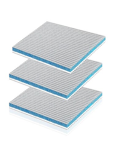 BOROLA 8-Layer Aquarium Sponge Filter Pad, Efficient Multi-Filtering Media, Aquarium Fish Tank Accessories Enhanced Filtration System, Ideal for Freshwater &amp; Saltwater Fish Tanks(12in*10in,3PCS)