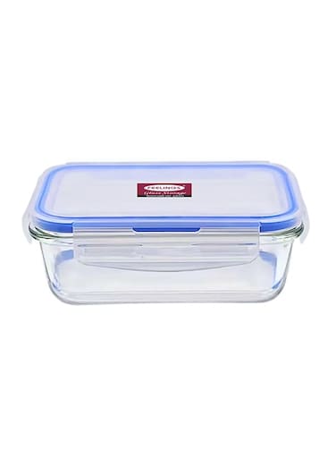 Microwave Glass Storage With Lid Blue 400ml