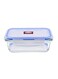 Microwave Glass Storage With Lid Blue 400ml