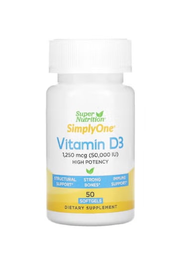Simply One Vitamin D3 50,000 iu  50 Softgels