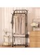 TIME Freestanding Coat Rack with Hooks &acirc;&euro;&ldquo; Multi-Purpose Portable Closet Organizer for Clothes, Shoes &amp; Accessories &acirc;&euro;&ldquo; Easy Assembly Space Saver Storage Solution(2 layer shoe rack)
