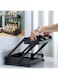 MOSYCLE Pull Out Spice Rack Organizer For Countertop and Cabinet,Standing Shelf Jars Storage Holder, Foldable Seasoning Shelf Organizer for Kitchen Storage,2 Layer Black.