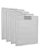 APACALI 4 Pack Cooker Hood Filter Metal, 320 x 260mm Kitchen Extractor Fan Filter, Cooker Hood Metal Grease Filter, Aluminum Mesh Hood Vent Filter, Grease Filter for Cooker Hood, Extractor Fan, Silver