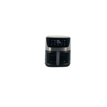 Digital Air Fryer 12.5L, LED Touch Display, Timer &amp; Temp Control, Large Capacity, Black &amp; Silver
