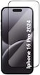Muzz For Iphone 16 Pro Screen Protector, Tempered Glass [Full Adhesive][Full Coverage] [Bubble-Free] [Anti Scratch] HD Clear High Responsive Screen Protector for Iphone 16 Pro 2024 Black