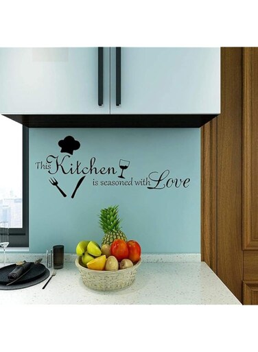 BPA This Kitchen is Seasoned with Love Wall Decals Stickers for Kitchen Wall Decoration