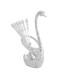 Betued Zinc Alloy Stainless Steel Corrosion Resistant Exquisite Polishing Process Spoon Holder, Tableware Organizer, for Home(silver)