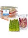 NALACAL Vacuum Sealer Bags, 100 Bags Pre-Cut Embossed Vacuum Bags, BPA Free Vacuum Seal Bags, Universal Design Pre-Cut Bag, for Sous Vide, Food Freezer Storage, Food Prep, Pint Size, Clear (8x12 in.)