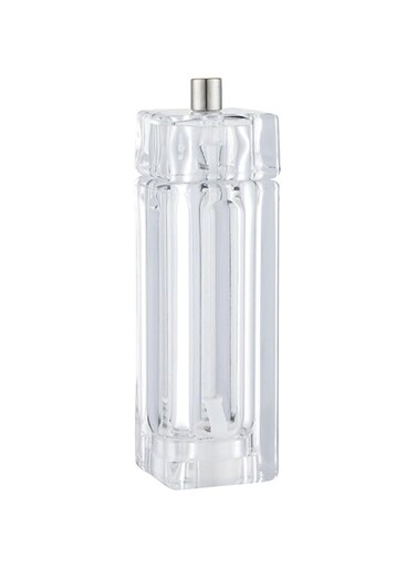 Tazweeq Salt Pepper Mill Grinder, Clear Salt Shaker and Pepper Mill Combi, Grinding Seasoning and Spices for Kitchen, Outdoor Picnic, Easy to Carry