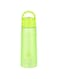 Royalford RF7579Gr 500ml Water Bottle - REUsable Water Bottle Wide Mouth With Hanging Clip   Button Lock Lid With Transparent Body   PeRFect While Travelling, Camping, Trekking &amp; More