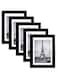 Erweicet 5x7 Picture Frame Set of 5, Display Pictures 5x7 with Mat, Wall Gallery Photo Frames, Multi Photo Frames Collage for Wall Mounting Display, Black