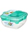 Sistema Green Salad Bowl - Rectangular, Minimalist, 1.1L, Stackable