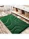 DEXDE Bathroom Rugs Mat,Soft Plush Shaggy Microfiber Bath Rug,Non Slip Bath Mats for Bathroom Floor,Machine Washable Absorbent Carpet for Shower Tub,Green 24"x36