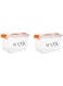 Selecto BCT 12 LTR Clear Plastic Storage Box With Lid   2 PC SET   For Clothes, Toys, Books, Snacks, Shoes and Grocery,Medicine,Stationary items and Many more. (2)