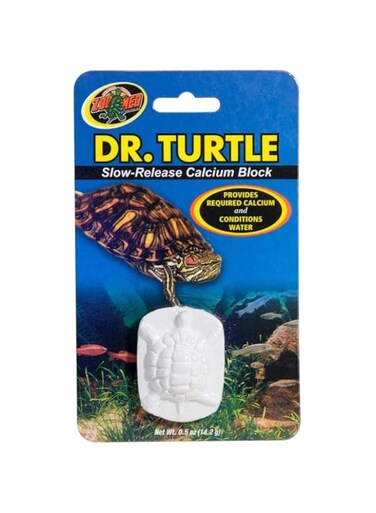 Zoo Med Dr. Turtle Slow-Release Calcium Block for Turtle Care, Aquarium Water Treatment, 0.02 Pounds