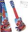 Lexibook Marvel Spider-Man Peter Parker My First Guitar, 6 Nylon Strings, 53cm, Learning Guide Included, Blue/Red, K200Sp