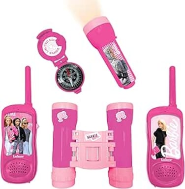 Lexibook Barbie Adventure Set W/Walkie Talkie 120m, Binoculars &amp; Compass