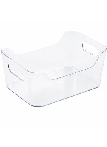 Extra Large Fridge &amp; Pantry Storage Organizer Bin with Handle &acirc;&euro;&ldquo; L 36.9 X B 29.8 X H 17.8 Cm Clear BPA-Free Refrigerator &amp; Kitchen Storage Container for Freezer, Produce &amp; Meal Prep