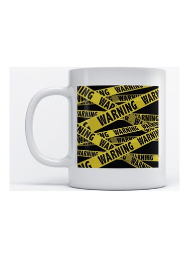 Mug Warning for Coffee and Tea White