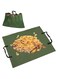 Azonee Reusable Leaf Bag, 2-in-1 Waterproof Garden Yard Tarp, Waterproof and Collapsible, Heavy Duty Canvas with Handles for Yard Waste Storage
