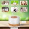 Cuisine Art Essential Oil Aroma Diffuser 700ml, Upgraded Aromatherapy Diffuser with 4 Timer and 7 Color Lights, Cool Mist Humidifier with Auto Shut-off Function - Brown - White