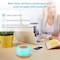 Cuisine Art Essential Oil Aroma Diffuser 700ml, Upgraded Aromatherapy Diffuser with 4 Timer and 7 Color Lights, Cool Mist Humidifier with Auto Shut-off Function - Brown - White