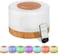 Cuisine Art Essential Oil Aroma Diffuser 700ml, Upgraded Aromatherapy Diffuser with 4 Timer and 7 Color Lights, Cool Mist Humidifier with Auto Shut-off Function - Brown - White