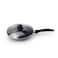 Wilson Non Stick Fry Pan with Glass Lid 26cm, Grey, Aluminium Cooking Pan, Induction &amp; Gas Compatible, Scratch Resistant Coating, Cool Touch Handle, Healthy Low Oil Kitchen Cookware