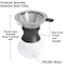 Cuisine Art Pour Over Coffee Maker Set &ndash; Elegant Glass Carafe with Reusable Stainless Steel Drip Filter, Silicone Sleeve for Heat Protection, Complete Pour Over Coffee Dripper Pot 400ml