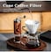 Cuisine Art 100 Count Disposable Coffee Paper Filters 2-4 cups, V60 Coffee Filters Cone Unbleached Disposable Coffee Filters, Cone Paper Fits for Drip and Compatible with Pour Over Coffee Maker