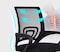 Cuisine Art Office Chair, Comfort Ergonomic Height Adjustable Desk Chair with Lumbar Support Backrest 46X46X94Cm Black