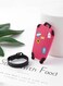 Luggage Tag with Name ID Card, Personalized Identifier ID Labels, Flexible PVC Travel Tags, Secure Travel Luggage Labels for Baggage Identity, Suitcase Tag &ndash; Trolley Shape, Pink 6-Piece Set