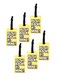 Luggage Tag with Name ID Card, Personalized Identifier ID Labels, Flexible PVC Travel Tags, Secure Travel Luggage Labels for Baggage, Suitcase Tag  &ndash; "PUT IT BACK, It's Mine!" Yellow 6-Piece Set