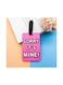 Luggage Tag with Name ID Card, Personalized Identifier ID Labels, Flexible PVC Travel Tags, Secure Travel Luggage Labels for Baggage, Suitcase Tag  &ndash; "Sorry, It's Mine" Design, Pink 6-Piece Set