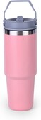 Cuisine Art Hot and Cold Drinking Flask, Vacuum Insulated Mug, Water Bottle, Stainless Steel Vacuum Insulated Tumbler (31 oz / 900 ML) - Pink