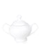 Shallow 47-Piece Bone China Dinnerware Set White Dinner Set for 8   Dinner Plates, Dessert Plates Tea Cups Saucers Bowls Salad Bowl Oval Platter Tea Pot Sugar Pot Creamer Salt &amp; Pepper Shakers