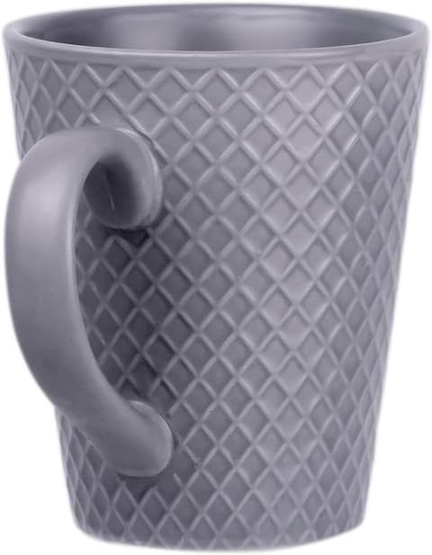 Cuisine Art 350ml Stoneware Ceramic Coffee Tea Mug -  Santas Gray, 9x10.5cm - Stylish and Durable Large Mug for Hot Beverages - Ideal for Home, Office, and Gifting