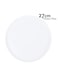 Cuisine Art Aden Bone China Side Plate for Every Meals - 21cm, White   Elegant &amp; Durable Tableware