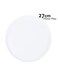 Cuisine Art Aden Bone China Dinner Plate Set for Every Meals - 6 Pieces   27cm Dinner Plate, White   Elegant, Durable &amp; Microwave Safe, Durable Tableware for Home &amp; Kitchen