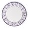 Claytan Callista 10.5 inch Ceramic Dinner Plate (Purple &amp; White, Set Of 1)