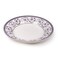 Claytan Callista 9.1 inch Ceramic Soup Plate (Purple &amp; White, Set Of 1)