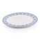 Claytan Plethora 14.2 inch Hand-Glazed Ceramic Oval Platter (Grey &amp; White, Set Of 1)
