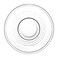 Doyalex Glass Coffee Cup &amp; Saucer Set - 80ml, 12-Pieces, Transparent (CS-038A)