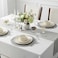 Cuisine Art ADA 12-Piece Stoneware Dinner Set - Complete Service for 4 - Includes 28cm Dinner Plates, 21cm Dessert Plates &amp; Bowls - Durable Modern Tableware for Home &amp; Gifting