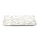 Edessa Elana Ceramic Rectangle Serving Plate (White, 12.5 x 24cm, Set of 1)