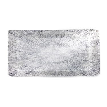 Edessa Astin Ceramic Rectangle Serving Plate (Multicolor, 12.5 x 24cm, Set of 1)